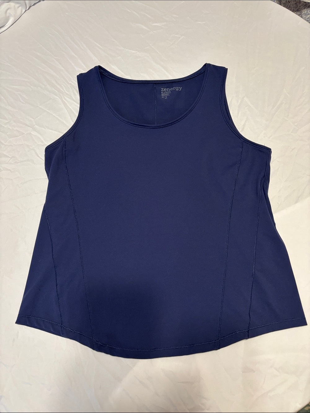 Zenergy Women's Navy Performance Tank Top sz2 Large